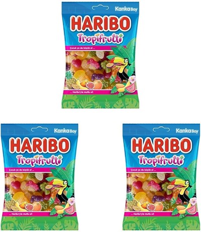 Haribo Tropi Frutti Tropic 80 gr 3lü paket