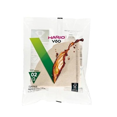 Hario V60 02 Dripper Filtresi Natürel (100 adet)