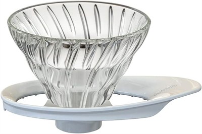Hario V60 02 Dripper, Kahve Damlatıcı, Beyaz Plastik