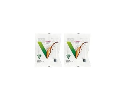 Hario V60 kağıt kahve filtresi, tek kullanımlık konik filtre, boyut 02, beyaz, 100 adet, 2 adet