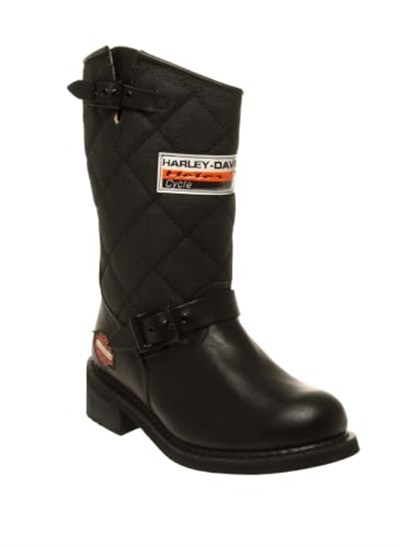 Harley-Davidson Laconia Hi 644 Black Yağlı Deri Kadın Çizme Ve Bot, Siyah (Siyah Black), 37