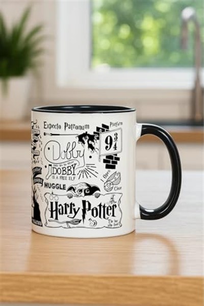 Harry Potter Temalı Özel Tasarım Porselen Kupa Bardak