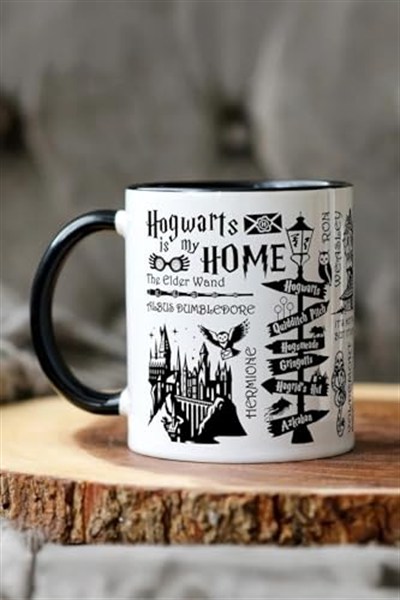 Harry Potter Temalı Özel Tasarım Porselen Kupa Bardak