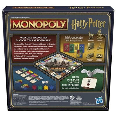 Hasbro Gaming Monopoly Harry Potter Sürümü Masa Oyunu | Hogwartsta Büyülü Bir Macera | 8 Yaş ve Üzeri | 2 ila 6 Oyuncu | Aile Oyunları | Çocuklar ve Yetişkinler İçin Hediyeler