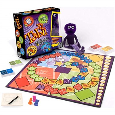 Hasbro Gaming Tabu XL Kutu Oyunu, 4 Farklı Oyun Alternatifi, Klasik Oyunun Yanı Sıra Çizerek, Tabu Kuklasıyla Anlatarak ve En Fazla 15 Kelime Kullanarak Tabu Oynayın