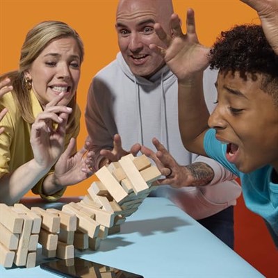 Hasbro Resmi Jenga Oyunu (2025) | Ücretsiz Web Uygulaması ile Daha Fazla Oyun Seçeneği (Zorunlu Değildir) | Ahşap Blok Denge ve Kule Dizme Oyunu | 6 Yaş ve Üzeri | 1+ Oyuncu