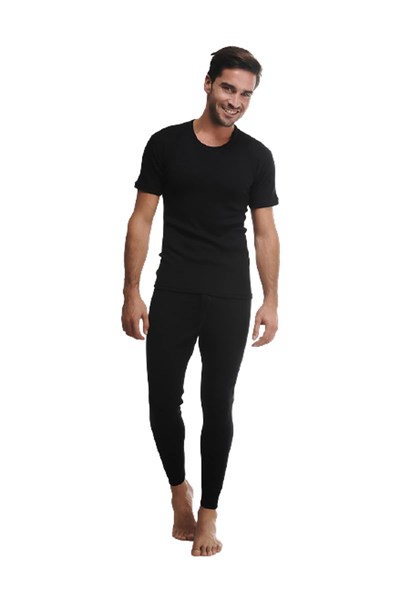 Hasyün Yün Alt İçlik Siyah XL