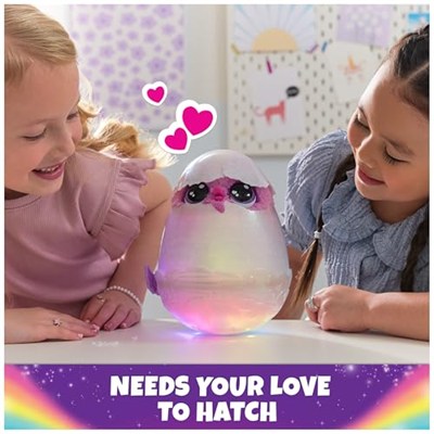 Hatchimals Alive Gizemli Yumurta Pufficorn – sihirli kendiliğinden çıkan yumurta yaklaşık 25 cm boyunda, etkileşimli sürpriz peluş oyuncaklı, 5 yaşından büyük çocuklar için