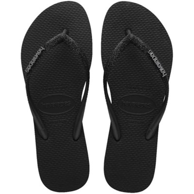 Havaianas Kadın Kahverengi Parmak Arası Terlik Sandalet, Slim Glitter II