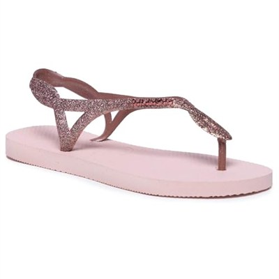 Havaianas Luna Premium II Düz Geri Kayış Sandal 3.5 Bale Gül