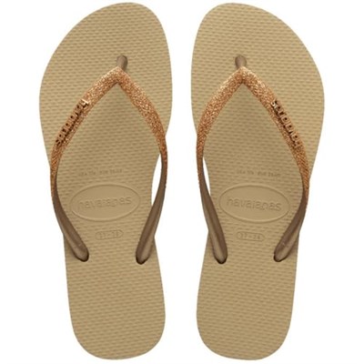 Havaianas Slim Glitter Kahverengi Terlik, 4146975
