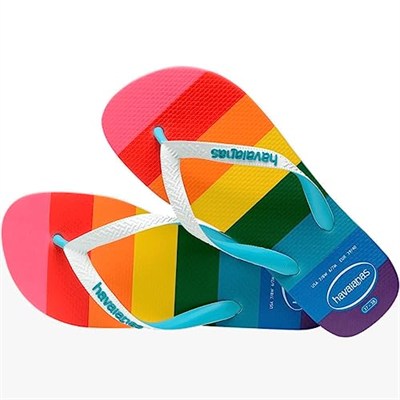 Havaianas Üniseks Top Pride Allover Flipflop, çok renkli, 41/42 EU