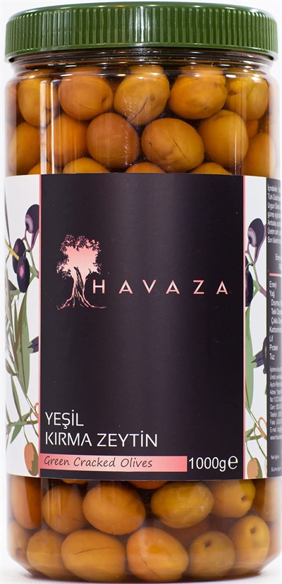 HAVAZA Yeşil Kırma Zeytin - 1000 gr. (261-290 Kalibre)