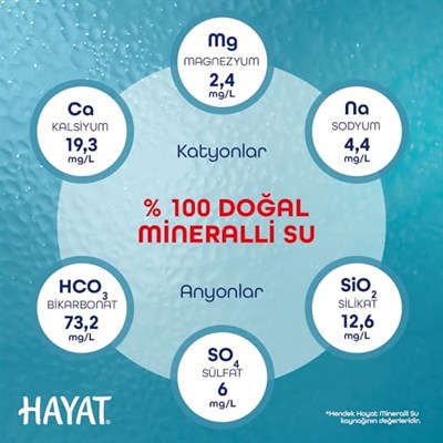 Hayat Doğal Mineralli Su 6x1,5 L