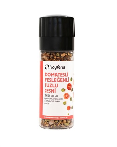 Hayfene Domatesli Fesleğenli Tuzlu Çeşni 60 gr (Değirmen Kapaklı)