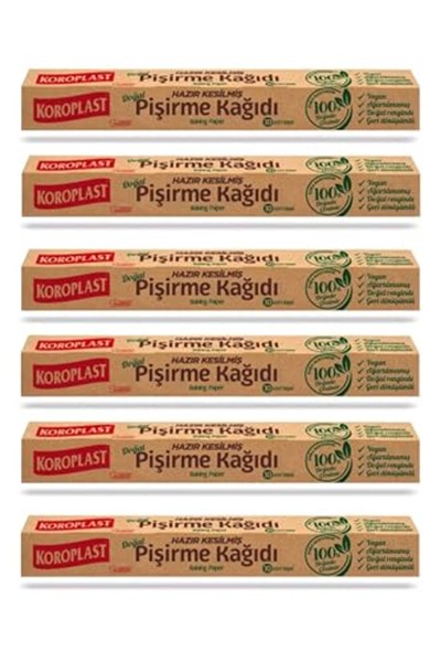 Hazır Kesilmiş Doğal Pişirme Kağıdı 42 X 37 Cm 60lı