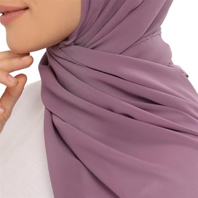 Hazır Pratik Lüks Boyunluklu Boneli Şifon Şal