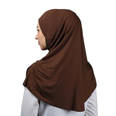 Hazır Türban Büzgülü Pileli Pratik Eşarp Tesettür Hijab - Namaz Örtüsü