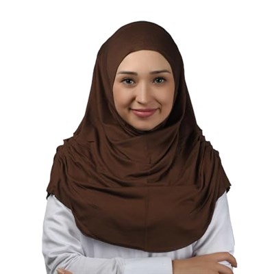 Hazır Türban Büzgülü Pileli Pratik Eşarp Tesettür Hijab - Namaz Örtüsü