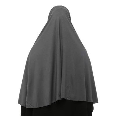 Hazır Türban Peçeli Pratik Eşarp Tesettür Nikaplı Hijab - Namaz Örtüsü Sufle (3XL)