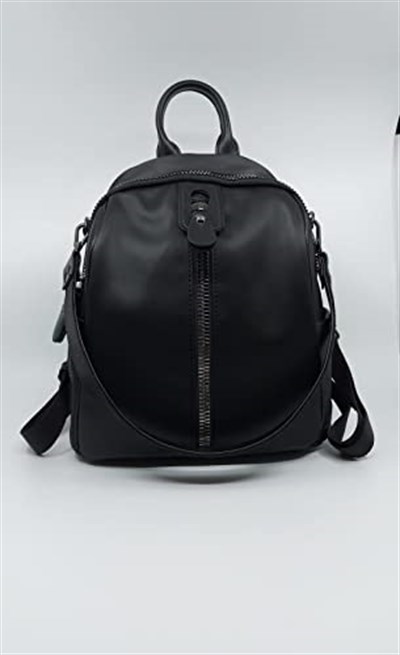 HBS Siyah sırt çantası Kadın/Kız siyah SATEN Tek Ebat
