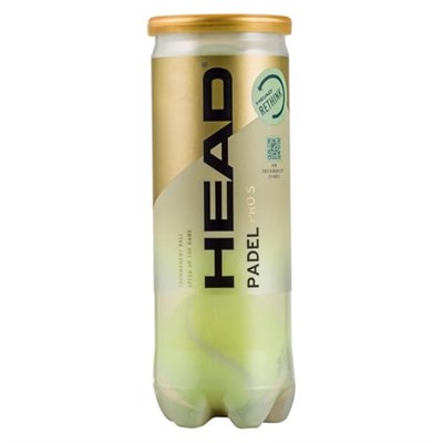 Head Padel Pro S Ball, yetişkin, üniseks, siyah, 3 adet