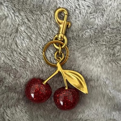 HecticCore Kirsch-Bag Charm - Vielseitiger Schlüsselanhänger, Geldbörsenanhänger Glücksbringer, Personalisiertes Auto-Zubehör,modischer Taschen- oder Schlüssel-Accessoire für handtaschen