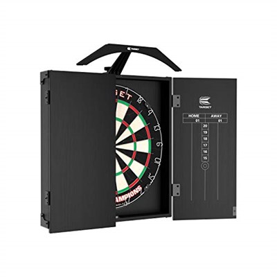 Hedef Dart Arc Dartboard Aydınlatma Sistemi Ev Dolabı Seti Dünya Şampiyonu Dartboard ve 2 Dart Seti içerir, Siyah, Standart Boyut