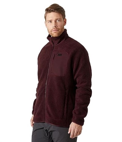 Helly Hansen Panorama Pile Block Jacket Erkek Bordo Polar HHA.49460.HHA.658