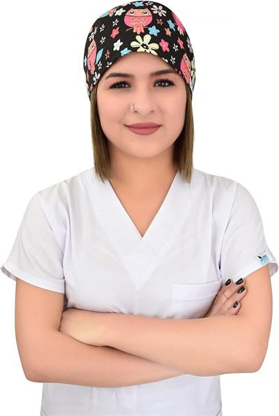 Hemşir, Hemşire Bonesi, Doktor Bonesi ve Cerrahi Bone ,Çiçekli Baykuş