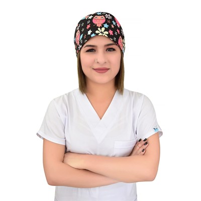 Hemşir, Hemşire Bonesi, Doktor Bonesi ve Cerrahi Bone ,Çiçekli Baykuş