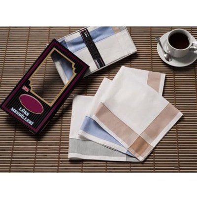 Hepsine Rakip 12 Lİ El Cep Kumaş Mendil 42x42 Cm Pamuklu GM02