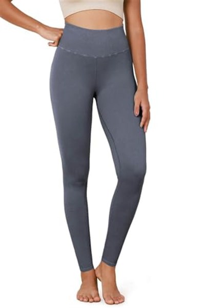 Hepsine Rakip Kadın Yüksek Bel Fitilli Esnek Spor Tayt 4117 Füme L-XL