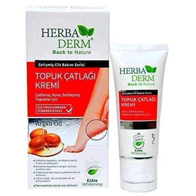 Herbaderm Ayak Ve Topuk Çatlaklarına Karşı Bakım Kremi Argan Yağlı 60 ml