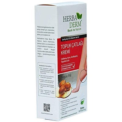 Herbaderm Ayak Ve Topuk Çatlaklarına Karşı Bakım Kremi Argan Yağlı 60 ml