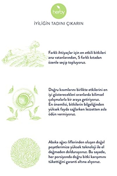 Herby Detox Tea Diyete Destek Detoks Bitki Çayı, 4lü Paket