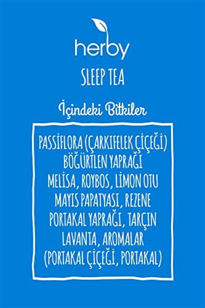 Herby Sleep Tea Uyku Öncesi Rahatlatıcı Pasifloralı Bitki Çayı