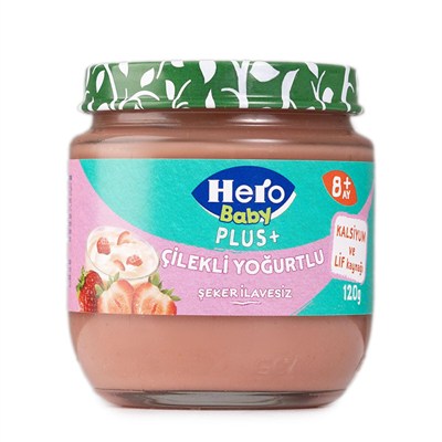 Hero Baby Plus Çilekli Yoğurtlu Kavanoz Mama