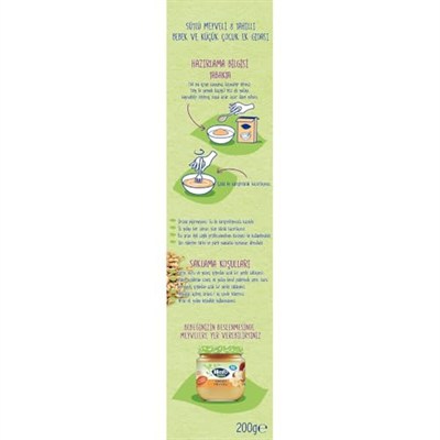 Hero Baby Sütlü Meyveli 8 Tahıllı Kaşık Maması 200 Gr