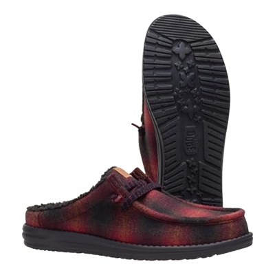 HEYDUDE Erkek Wally Slip Rahat Ekose Slip-On
