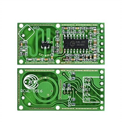 HiLetgo 5 adet RCWL-0516 RCWL 0516 Mikrodalga Radar Sensörü İnsan Sensörü Vücut Sensörü Modülü İndüksiyon Anahtar Modülü Çıkış 3,3 V