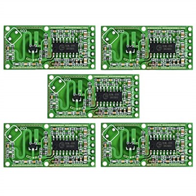 HiLetgo 5 adet RCWL-0516 RCWL 0516 Mikrodalga Radar Sensörü İnsan Sensörü Vücut Sensörü Modülü İndüksiyon Anahtar Modülü Çıkış 3,3 V