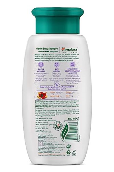 Himalaya Since 1930 Hassas Bebek Şampuanı, Göz Yakmayan, Amber Çiçeği, Nohut, Besleyici, Yumuşatıcı, Parabensiz, Sentetik İçermez, 400 ml - Seçenekler: 400ml, 400ml (3 paketi)