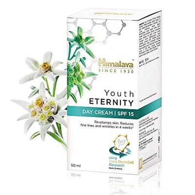 Himalaya Since 1930 Youth Eternity Yaşlanma Karşıtı Gündüz Kremi 50 ml, Nemlendirici, Dolgunlaştıcı, SPF 15, Yağsız