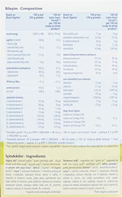 HiPP 2 Organik Devam Sütü 600 gr