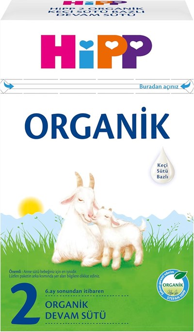 HiPP 2 Organik Keçi Sütü Bazlı Devam Sütü 400 gr