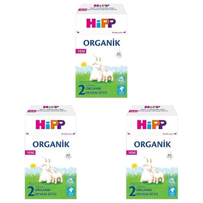 HiPP 2 Organik Keçi Sütü Bazlı Devam Sütü 400g 3lü paket