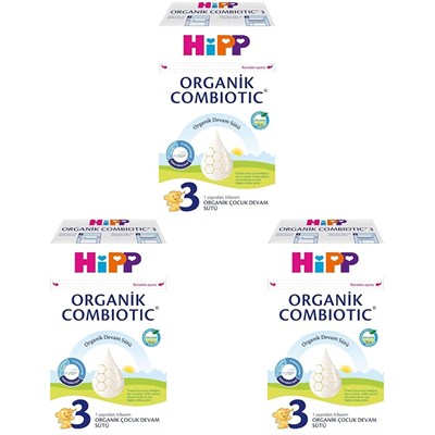 HiPP 3 Organik Combiotic Devam Sütü 600 G 3lü paket