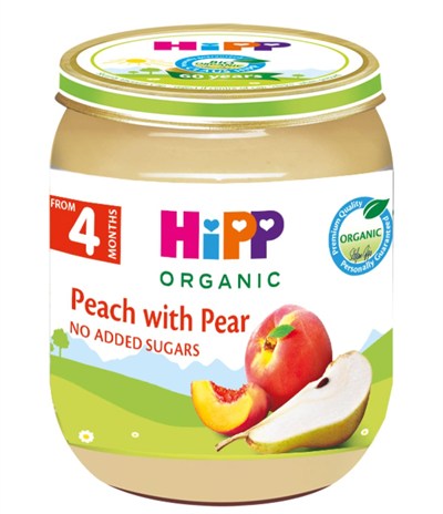 HiPP Organik Armutlu Şeftali Püresi 125 gr