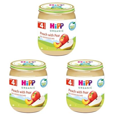 HiPP Organik Armutlu Şeftali Püresi 125 G 3lü paket